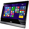 MSI Adora20 2BT ADORA20 2BT-009US All-in-One Computer - Celeron J1900 - 4 GB RAM - 500 GB HDD - 19.5" 1600 x 900 - Desktop - Black, Silver - Windows 8.1 64-bit - Intel HD Graphics - DVD-Writer - Gigabit Ethernet - Wireless LAN 1 thumbnail image