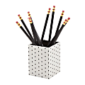 See Jane Work® Paperboard Pencil Cup, 3"H x 3"W x 4"D, Assorted Dot 1 thumbnail image