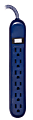 Cordinate 6-Outlet Surge Protector, 3' Cord, Blue/White, 44202 1 thumbnail image
