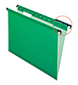 Pendaflex® SureHook™ Reinforced Hanging Folders, 1/5-Cut, Letter Size, Bright Green, Box Of 20