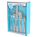 Martha Stewart Chandler 20-Piece Flatware Set, Silver