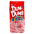 Dum Dums Bubble Gum Lollipops, Party Light Pink Color, 12.8 Oz, Bag Of 75, Pack Of 2 Bags