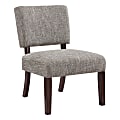 Office Star Jasmine Fabric Accent Chair, Speckled Charcoal