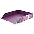 See Jane Work® Paperboard Letter Tray, 10"H x 12"W x 2 1/2"D, Pink Dahlia 1 thumbnail image