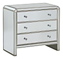 Coast To Coast 3-Drawer Chest, Champagne/Mirror