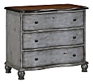 Coast to Coast 3-Drawer Wooden Chest, Blue