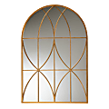 Baxton Studio Celerina Accent Wall Mirror, 47-1/8”H x 32”W x 5/8”D, Gold