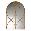 Baxton Studio Celerina Accent Wall Mirror, 47-1/8”H x 32”W x 5/8”D, Gold 1 thumbnail image