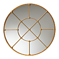 Baxton Studio Ohara Accent Wall Mirror, 36”H x 36”W x 5/8”D, Gold