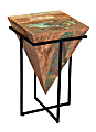 Coast To Coast Triangle Accent Table, 26-1/2"H x 16"W x 16"D, Brown 1 thumbnail image