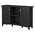 Bush Furniture Salinas Storage Cabinet With Doors, Vintage Black, Standard Delivery