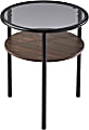 Adesso® Gavin Accent Table, 21-3/4”H x 17-3/4”W x 17-3/4”D, Black/Walnut 1 thumbnail image