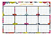 Blue Sky™ Dabney Lee Monthly Laminated Wall Calendar, 36" x 24", Millie, 2020 To 2021, 118892    1 thumbnail image