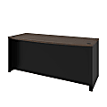 Bestar Connexion 72"W Computer Desk Shell, Antigua/Black