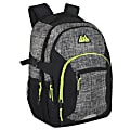 Summit Ridge Mountain Edge Deluxe Backpack With 17" Laptop Pocket, Gray/Green