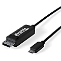 Plugable USB C to DisplayPort Bi Directional Cable 6 feet (1.8m) - (Supports Resolutions up to 4K at 60Hz), Driverless 1 thumbnail image