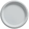 Amscan Round Paper Plates, 8-1/2”, Silver, Pack Of 150 Plates