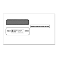 ComplyRight™ Double-Window Envelopes For Standard IRS 3-Up 1099 Formats, Self Seal, 3 7/8" x 8 3/8", Pack Of 200 Envelopes