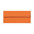 LUX #10 Envelopes, Peel & Press Closure, Mandarin Orange, Pack Of 500