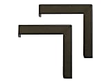 Elite ZVMAXLB12-B - Mounting component (angle brackets) - for projection screen - black (pack of 2) 1 thumbnail image
