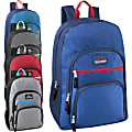 Trailmaker Multi-Pocket Backpacks, Assorted Colors, Pack Of 24 Backpacks