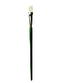 Princeton Synthetic Bristle Oil And Acrylic Paint Brush 6100, Size 10, Angled Bright Bristle, Synthetic, Green 1 thumbnail image