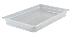 Cambro Translucent GN 1/1 Food Pans, 4"H x 12-3/4"W x 20-7/8"D, Pack Of 6 Containers