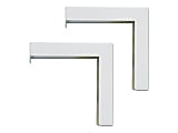 Elite ZVMAXLB12-W - Mounting component (angle brackets) - for projection screen - white (pack of 2)