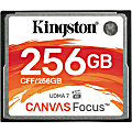 Kingston Canvas Focus 256 GB CompactFlash - 150 MB/s Read - 130 MB/s Write