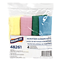 Genuine Joe Microfiber Cleaning Cloths, Box Of 4