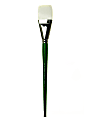 Princeton Synthetic Bristle Oil And Acrylic Paint Brush 6100, Size 20, Flat Bristle, Synthetic, Green