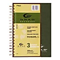 Mead® Grad® 30% Recycled Wirebound Notebook, 6" x 9 1/2", 3 Subjects, College Ruled, 138 Sheets 1 thumbnail image