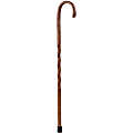 Brazos Walking Sticks™ Twisted Oak Crook Neck Wood Walking Cane, 37", Red