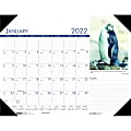 House of Doolittle Monthly Desk Pad Calendar Earthscapes Wildlife 22 x 17 Inches - Monthly - 1 Year - January to December - 1 Month Single Page Layout - 22" x 17" - Desktop - Multicolor