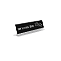 Custom Engraved Plastic Desk Sign With Metal Pedestal Holder, 2" x 8" 1 thumbnail image