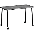 Lorell Training Table - Laminated Top - 300 lb Capacity - 29.50" Table Top Length x 23.63" Table Top Width x 1" Table Top Thickness - 47.25" HeightAssembly Required - Weathered Charcoal - Particleboard Top Material - 1 Each