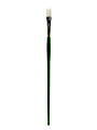 Princeton Synthetic Bristle Oil And Acrylic Paint Brush 6100, Size 8, Flat Bristle, Synthteic, Green