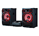 LG CK99 LOUDR Hi-Fi Entertainment System With AM/FM Radio And Karaoke Creator, 44.1"H x 33.7"W x 123.3"D, Black