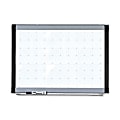 Lorell® Magnetic Unframed Dry-Erase Whiteboard With Grid Lines, 48" x 36", Ebony/Silver Metal Frame 1 thumbnail image