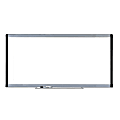 Lorell® Signature Series Magnetic Unframed Dry-Erase Whiteboard, 96" x 48", Ebony/Silver Metal Frame 1 thumbnail image