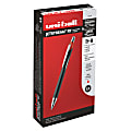 uni-ball® Jetstream™ RT Retractable Ballpoint Pens, Bold Point, 1.0 mm, Black Barrel, Red Ink, Pack Of 12