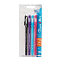 Paper Mate® EraserMate® Pens, Medium Point, 1.0 mm, Assorted Barrels, Assorted Ink Colors, Pack Of 4 1 thumbnail image