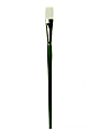 Princeton Synthetic Bristle Oil And Acrylic Paint Brush 6100, Size 12, Flat Bristle, Synthetic, Green 1 thumbnail image