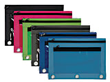 Office Depot® Brand Pencil Pouch With Clear Window, 8" x 10-1/4", Assorted Colors 1 thumbnail image