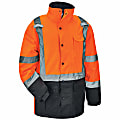 Ergodyne GloWear 8384 Type R Class 3 Polyester Thermal Parka, XX-Large, Orange