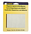 ProMAG Magnetic Squares, 1", Black/White, Pack Of 24