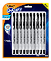 BIC® Gel-ocity Stic Gel Pens, Extra Fine Point, 0.5 mm, Clear Barrel, Black Ink, Pack Of 10 Pens 1 thumbnail image