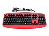 Seal Shield Silver Storm Washable Wired Keyboard, Red, STK503