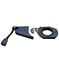 SOG® Rapid Rescue Stainless Steel Pocket Seatbelt Cutter And Glass Breaker With Removable Sheath, Midnight Blue