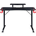 Lorell® Gaming 48"W Computer Desk, Black 1 thumbnail image